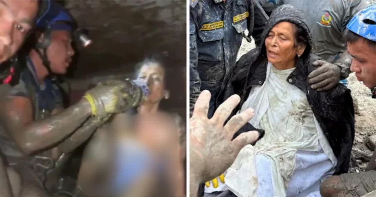১০ দিন পর ধ্বংসস্তূপে জীবিত বৃদ্ধা